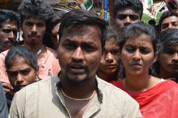 Student protesters Thivaghar and team from Puducherry (Prabhu Mallikarjunan/101Reporters)